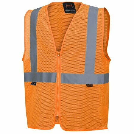 PIONEER Polyester Mesh Vest, Orange, 2XL V1025050U-2XL